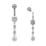 Solara titanium belly ring