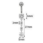 Solara titanium belly ring - Image 2