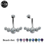 Monika titanium belly ring