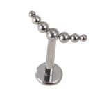 ASTM F-136 7 Balls Link Internally Thread Labret - Image 3