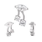 Titanium CZ Cherry Interanlly Threaded Top - Image 2