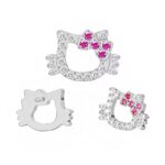 Titanium CZ Cat Internally Threaded Top